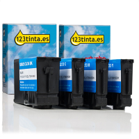 Pack ahorro Dell serie 33: 592-11812, 13, 14, 15 negro + 3 colores (marca 123tinta)  019413