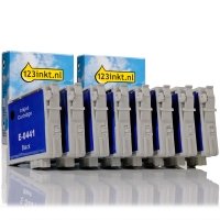 Pack ahorro Epson: 2 x Pack ahorro serie T044 (negro T0441 + 3 colores) XL (marca 123tinta) C13T04414010C C13T04424010C C13T04434010C C13T04444010C 110561