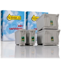 Pack ahorro Epson: 2 x T026 negro + 2 x T027 color (marca 123tinta) C13T02640110C C13T02740110C 110370