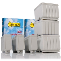 Pack ahorro Epson: 3 x T050 negro + 3 x T053 color (marca 123tinta) C13T05014010C C13T05304010C 110110