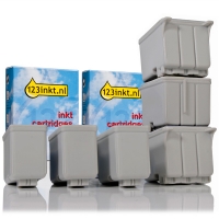 Pack ahorro Epson: 3 x T051 negro + 3 x T020 color (marca 123tinta) C13T02040110C C13T05114010C 110650