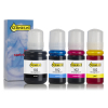 Pack ahorro Epson: serie 102 negro + 3 colores (marca 123tinta)
