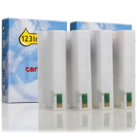 Pack ahorro Epson: serie T702 negro + 3 colores (marca 123tinta)