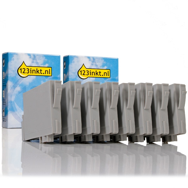 Pack ahorro Epson serie T054 (2 tipos de negro + 5 colores + 1 optimizador) marca 123tinta 110590 - 1