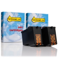 Pack ahorro Lexmark: 2x nº 82 (18L0032) cartucho de tinta negro (marca 123tinta)  040196