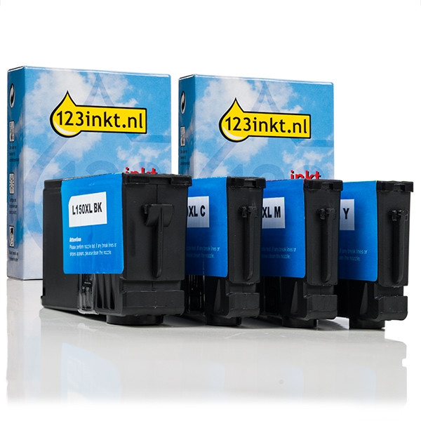 Pack ahorro Lexmark nº 150XL: negro + 3 colores (marca 123tinta) 14N1919EC 040485 - 1