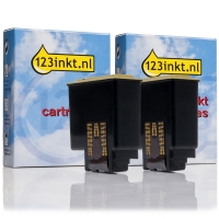 Pack ahorro Olivetti: 2 x FJ 31 (B0336 F) cartucho de tinta negro (marca 123tinta)  042382