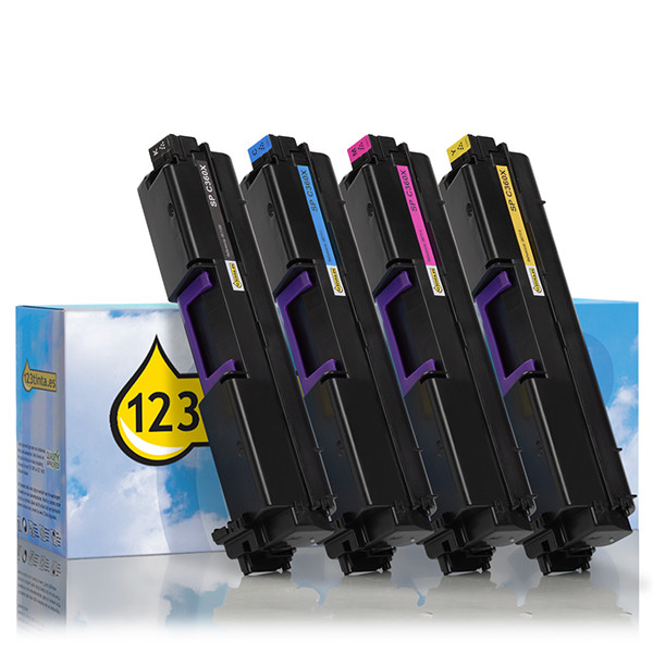 Pack ahorro Ricoh type SP C360X: negro + 3 colores (marca 123tinta) 125360 - 1