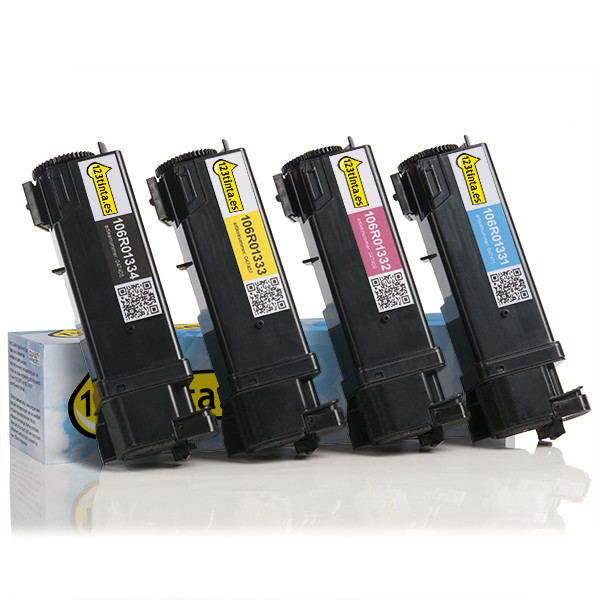 Pack ahorro Xerox: 106R01334, 1333, 1332, 1331 negro + 3 colores (marca 123tinta)  130152 - 1