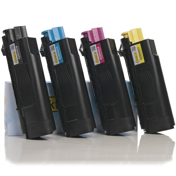 Pack ahorro de OKI: 42804516, 15, 14, 13 negro + 3 colores (marca 123tinta)  130052 - 1