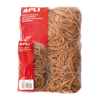 Pack x10: APLI 12855 Bolsa de gomas elásticas 80mm x 2mm  425781 - 1