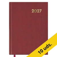 Pack x10: Agenda 2027 A5 día vista burdeos