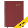 Pack x10: Agenda 2027 A5 día vista burdeos 427643 - 1