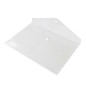 Pack x10: Carpeta de plástico transparente A4 cierre con botón  425782 - 1