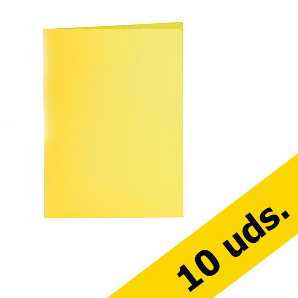 Pack x10: Subcarpeta (180g/m2) - Amarillo Intenso  426087 - 1