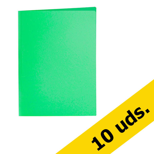 Pack x10: Subcarpeta (180g/m2) - Verde Intenso  426089 - 1