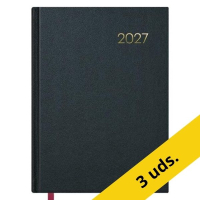 Pack x3: Agenda 2027 A5 día vista negra