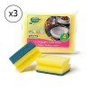 Pack x3: Estropajo salvauñas 4 unidades  426044