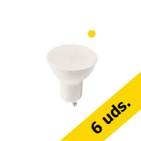 Pack x6: Bombilla LED GU10 Luz Cálida (5W)