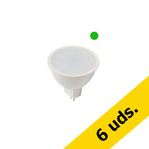 Pack x6: Bombilla LED GU5.3 MR16 Luz Neutra Foco (7W)  426136 - 1