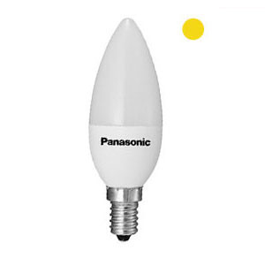 Panasonic Bombilla LED E14 C35 Luz Cálida Vela Mate (4W) - Panasonic 71765 204629 - 1