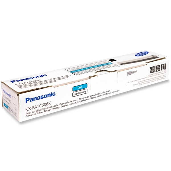 Panasonic KX-FATC506X toner cian XL (original) KXFATC506X 075216 - 1