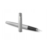 Parker Jotter CT Pluma estilográfica de acero inoxidable tamaño mediano color plata (tinta azul) 214147 - 1
