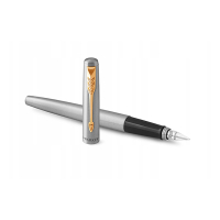 Parker Jotter GT Pluma estilográfica de acero inoxidable tamaño mediano color dorado (tinta azul) 214148