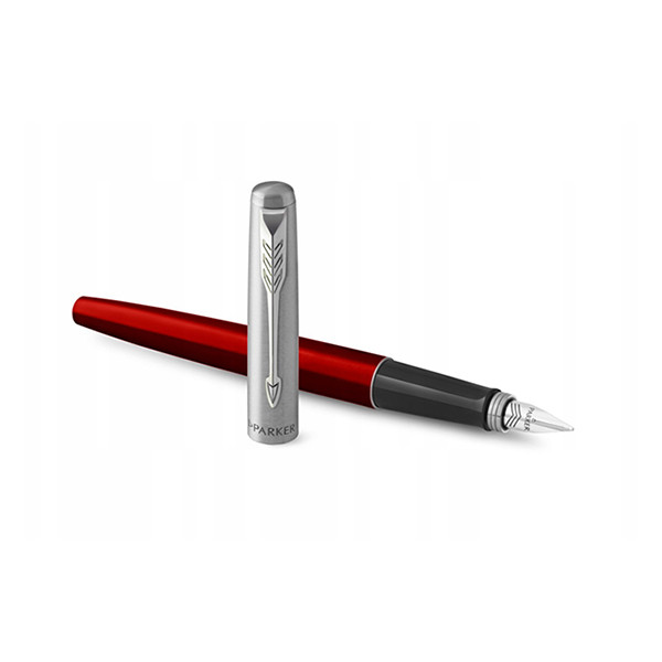Parker Jotter Originals CT Pluma estilográfica tamaño mediano color rojo (tinta azul) 214146 - 1