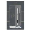 Parker Jotter Set de acero inoxidable con bolígrafo y pluma estilográfica cromados (tinta azul) 214048 - 1