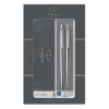 Parker Jotter Set de acero inoxidable con bolígrafo y portaminas cromado (tinta azul) 214046 - 1