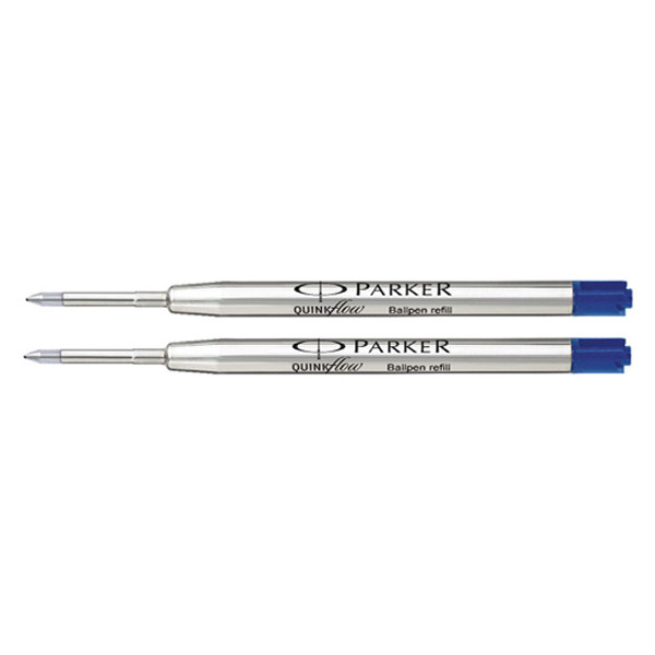 Parker Quinkflow Recambio para bolígrafo de punta fina azul 2 unidades 214114 - 1