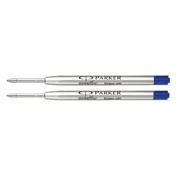 Parker Quinkflow Recambio para bolígrafo de punta mediana azul 2 unidades 214112 - 1