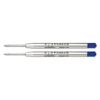 Parker Quinkflow Recambio para bolígrafo de punta mediana azul 2 unidades 214112