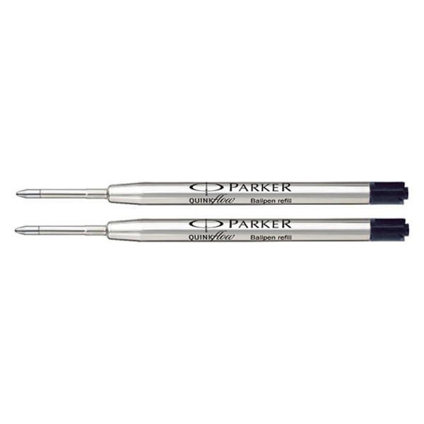 Parker Quinkflow Recambio para bolígrafo de punta mediana negra 2 unidades 214113 - 1
