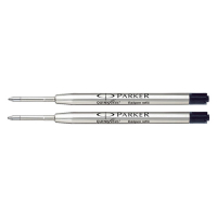 Parker Quinkflow Recambio para bolígrafo de punta mediana negra 2 unidades 214113