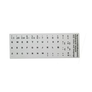 Pegatina para teclado en español - Blanca 427677 - 1