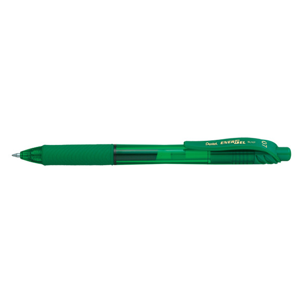 Pentel EnerGel BL107 Bolígrafo de gel retráctil de 0,7 mm verde 210038 - 1