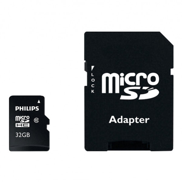 Philips - Tarjeta de memoria Micro SDHC clase 10 con adaptador SD - 32 GB FM32MP45B/00 FM32MP45B/10 098122 - 1