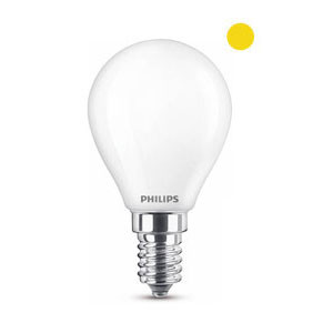 Philips Bombilla LED E14 G45 Philips Luz Cálida Redonda Mate (4,3W) 929001345555 LPH02382 - 1
