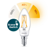 Philips Bombilla LED E14 filamento vela luz cálida (5W) LPH02503 - 1