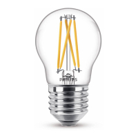 Philips Bombilla LED E27 Philips WarmGlow filamento bola luz cálida (1.8W) 929003012101 LPH02543