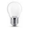 Bombilla LED E27 Philips bola mate luz cálida (6.5W)