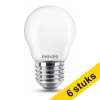 Philips Bombilla LED E27 bola mate luz fría (6,5W) | Pack 6 uds LPH02365 - 1