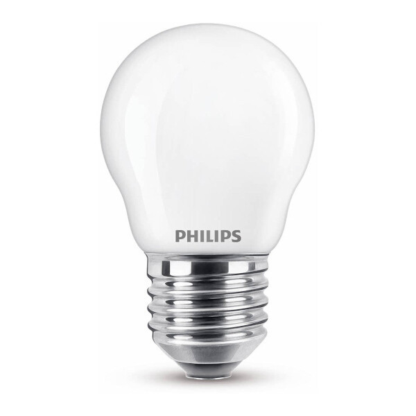Philips Bombilla LED E27 bola mate luz fría (6,5W)