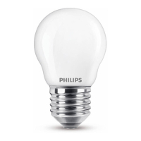 Philips Bombilla LED E27 bola mate luz fría (6,5W) LPH02364