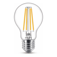 Philips Bombilla LED E27 filamento bola luz cálida (10,5W) LPH02340