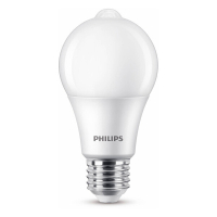Philips Bombilla LED E27 sensor de movimiento día/noche mate 8 W (60 W) LPH02346