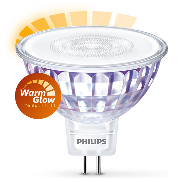 Philips Bombilla LED GU5.3 regulable luz cálida (7W) LPH01269 - 1