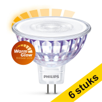 Bombilla LED Philips GU5.3 regulable luz cálida (7W) | Pack 6 uds